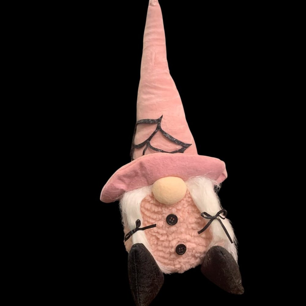 Halloween Pink Plush Girl Gnome